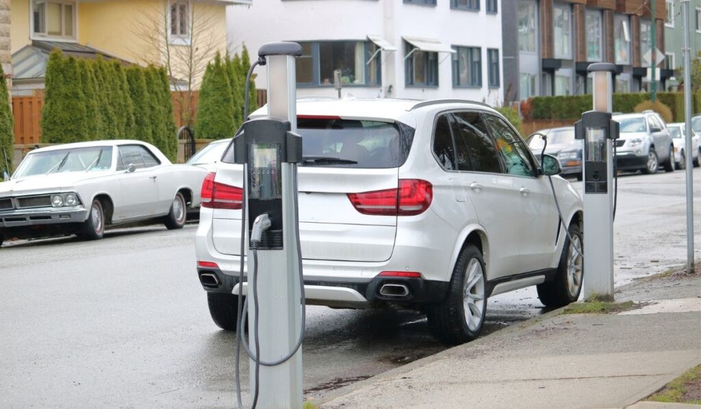 Public Electric Car Charging Station