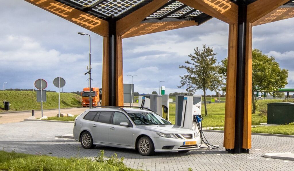 Electric car charging station netherlands